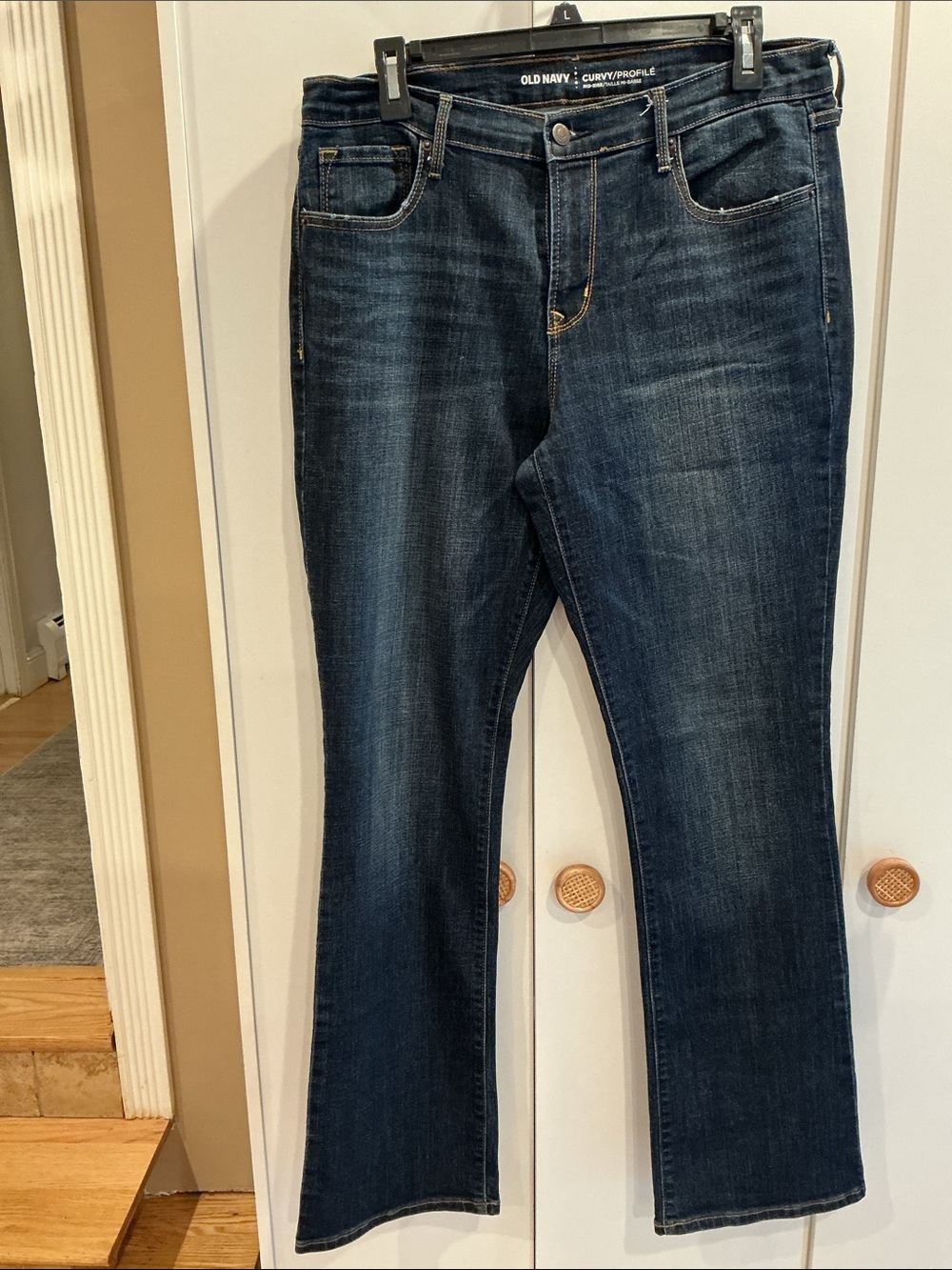 Old Navy Women's Dark Blue Boot Cut Jeans